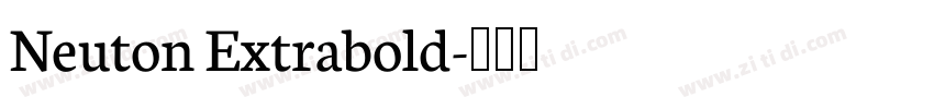 Neuton Extrabold字体转换